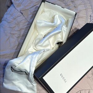 Gucci Black and White Shoe Gift Box with shoe dust bags (2)